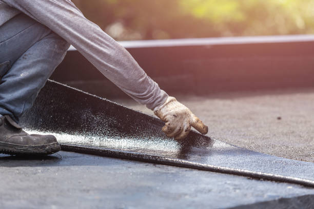 Professional Basement Waterproofing technician working in Montrose, PA
